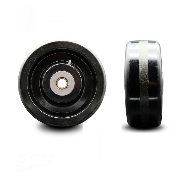 SCC - 8" Phenolic Wheel Only w/Roller Bearing - 3/4" Bore - 2500 lbs Capacity
